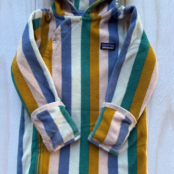 Patagonia Micro D Bunting Fleece Baby Infant 6-12 Months One Piece Cozy - Picture 4 of 11